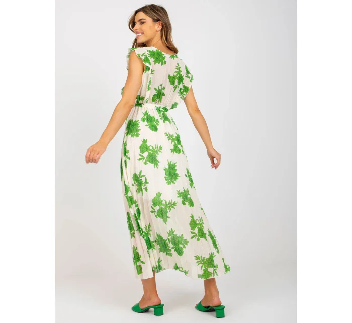 Šaty DHJ SK model 17392022 zelená - FPrice Šaty DHJ SK model 17392022 zelená - FPrice