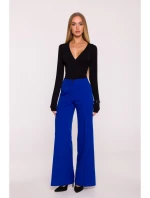 model 21296011 Kalhoty se širokými nohavicemi královská modř - Moe