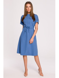 Štýlové šaty S298 Blue