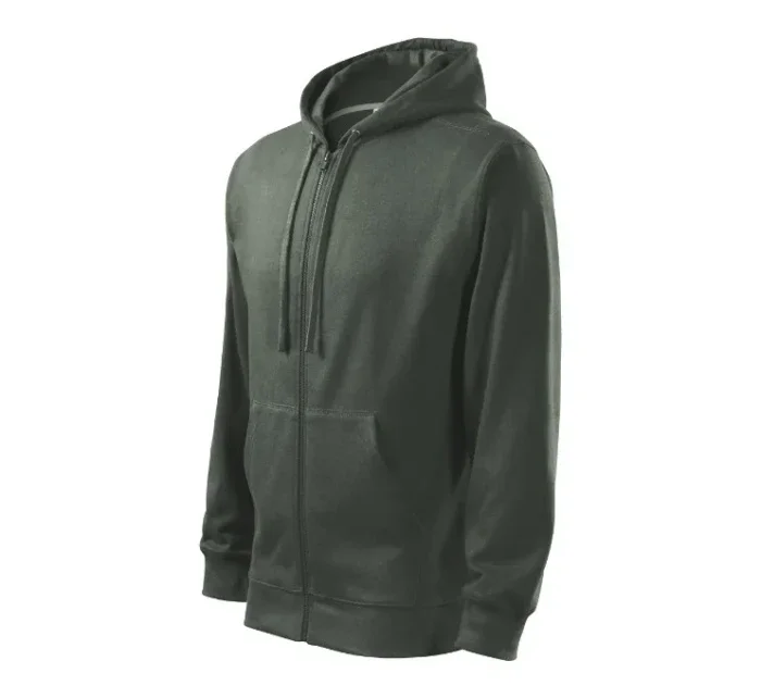 Trendy mikina na zips Pánske tmavé bridlice