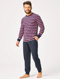 Pyžamo Key MNS 365 B26 s dlhými rukávmi, veľkosti M–2XL