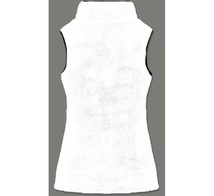 Bílá dámská plyšová vesta model 17969123 - J.STYLE