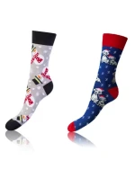Veselé ponožky 2 páry CRAZY SOCKS 2x - BELLINDA - sivé
