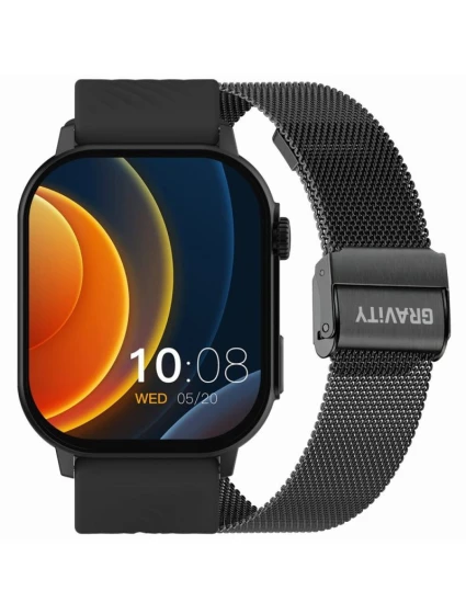 Inteligentné hodinky Gravity GT15-1 Black Silicone Strap + Black Bracelet Inteligentné hodinky Gravity GT15-1 Black Silicone Strap + Black Bracelet