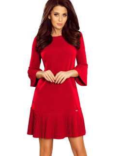 Dámske plisované šaty Numoco LUCY - červené