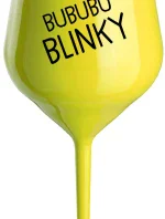 BUBUBUBLINKY - žltý nerozbitný pohár na víno 470 ml