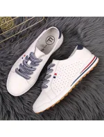 Dámske kožené tenisky PAW312 White - Filippo