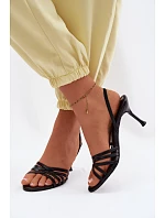 Sandále na podpätku model 227449 Krok vo veľkom štýle