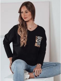 dámská oversize halenka s potiskem černá Dstreet model 21982013 - FashionStreet