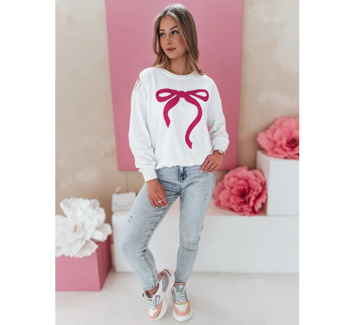 Dámska oversize mikina SOFTTIE biela FashionStreet BY1359