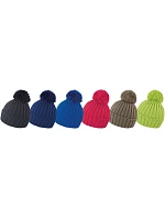 R Pletená čepice s bambulí 28. raspberry model 22424914 - Result Headwear R Pletená čepice s bambulí 28. raspberry model 22424914 - Result Headwear