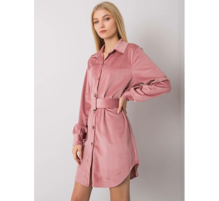 Šaty DHJ SK 10333.12P tmavo ružová