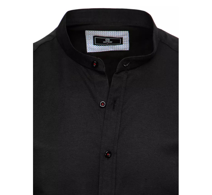 Čierne pánske tričko s krátkym rukávom Dstreet KX0997