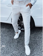 Pánske nohavice svetlo šedé FashionStreet UX4389