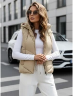 Dámska prešívaná vesta LIKEHUGS beige FashionStreet TY4979