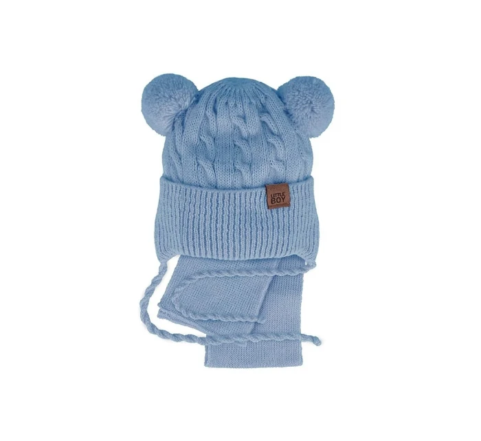 AJS 48-313 Chlapčenský set čiapka+šatka