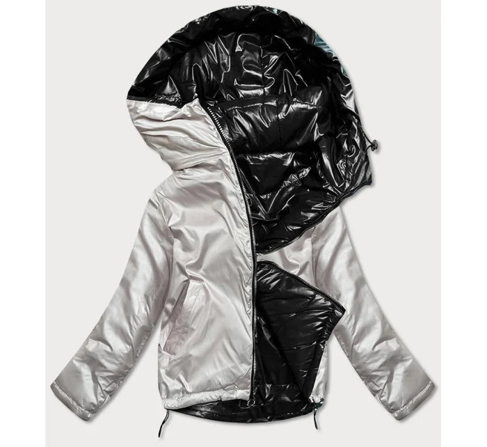 Čierna/béžová dámska bunda (BH-2204) Čierna/béžová dámska bunda (BH-2204)