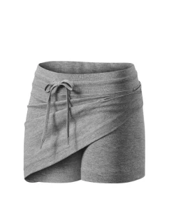 Dámska sukňa dva v jednom (tmavosivá melanž)