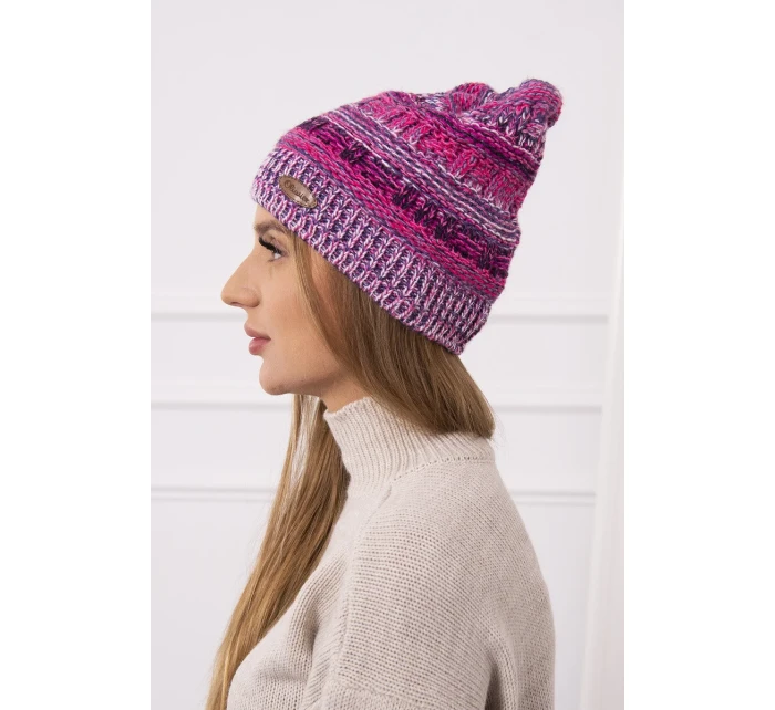 Fleecová čiapka Patrycja K254 fuchsiová+ružová