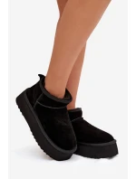 Ženské sněhule z přírodního semiše černé Mairene Ženské sněhule z přírodního semiše černé Mairene