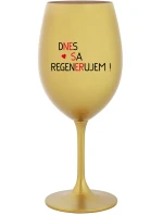 DNES SA REGENERUJEM! - zlatý pohár na víno 350 ml DNES SA REGENERUJEM! - zlatý pohár na víno 350 ml