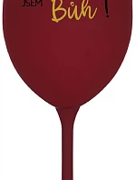 VÍNO JE BOŽSKÝ NÁPOJ. JA SOM BOH! - vínový pohár na víno 350 ml