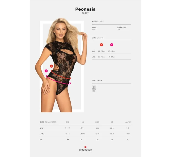 Zvodné telo Peonesia teddy - Obsessive