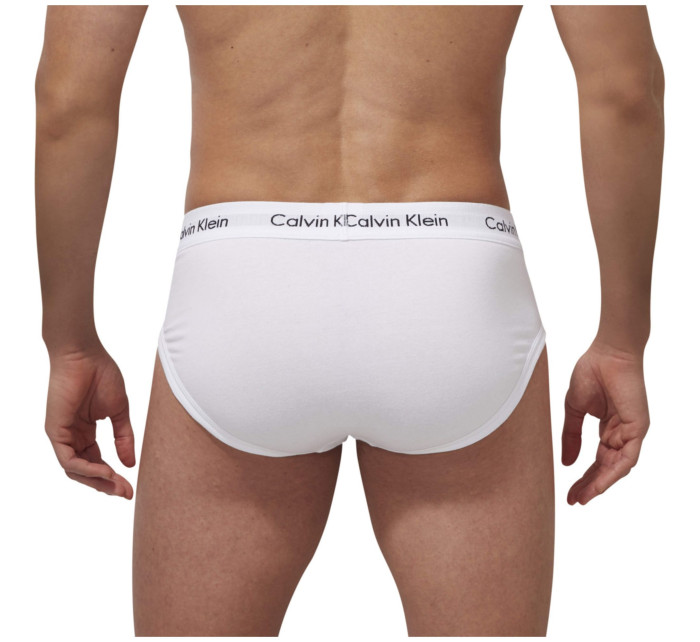 Pánske slipy 3 Pack Briefs Cotton Stretch 0000U2661G 100 biela - Calvin Klein