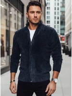 Pánský rozepínací svetr tmavě modrý Dstreet model 21982368 - FashionStreet