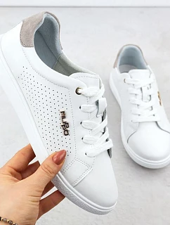 bílá kožená sportovní polobotka model 22075950 - FILIPPO