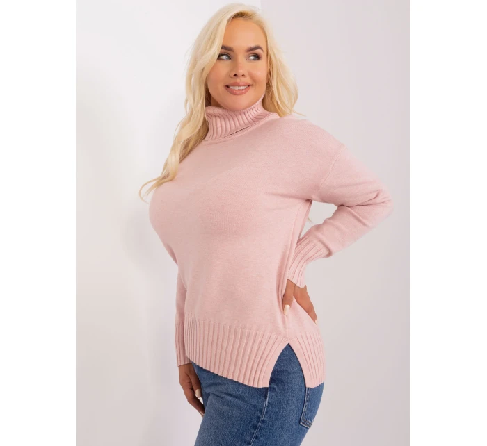 Sweter PM SW PM model 18948911 jasny różowy - FPrice Sweter PM SW PM model 18948911 jasny różowy - FPrice