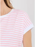 Tričko RV TS A1125.85 bielo-ružové