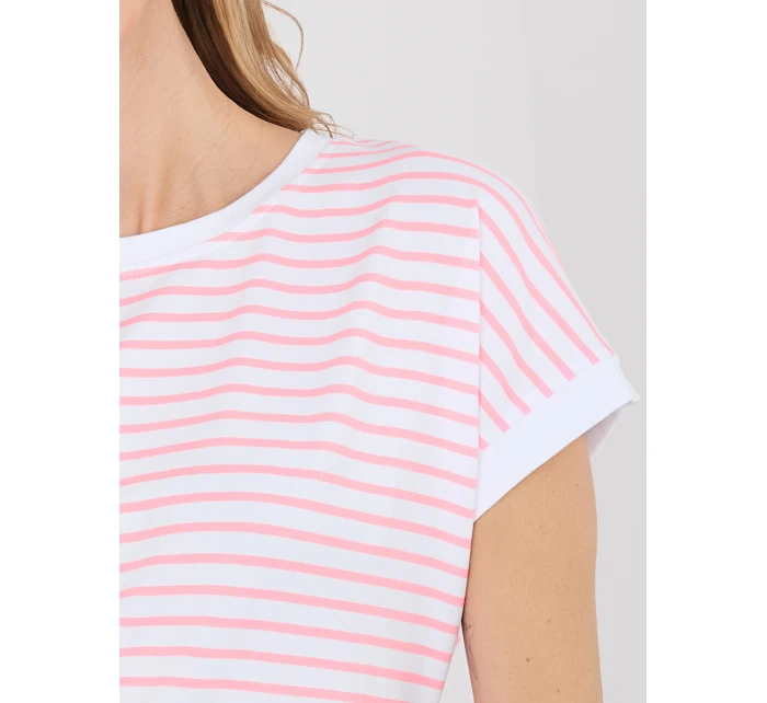 Tričko RV TS A1125.85 bielo-ružové