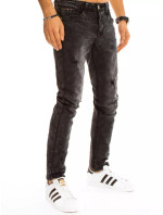 Čierne pánske džínsové nohavice Dstreet UX3211