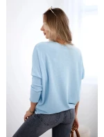 Blúzka s nápisom Fantastic blue