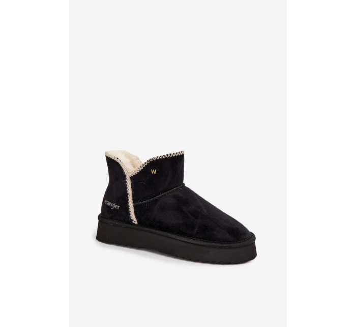 Śniegowce Damskie Na Platformie Wrangler 20253093.25Y Czarne Śniegowce Damskie Na Platformie Wrangler 20253093.25Y Czarne