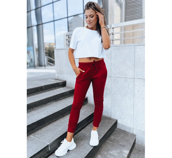 Dámske tepláky FITS burgundy UY0206