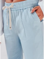 Dámske ležérne nohavice so širokými nohavicami BOHO DAY svetlo modré FashionStreet UY2651