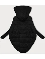Černá dámská oversize bunda s rukávy model 21248870 - WAY MODE