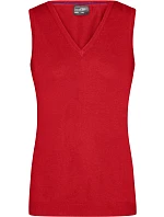 JN 656 Dámská svetrová vesta s výstřihem do V model 22487729 red - Daiber