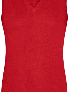 JN 656 Dámská svetrová vesta s výstřihem do V model 22487729 red - Daiber