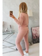 Dvoudílný model 18747404 set alpaka tmavě pudrově růžový - K-Fashion