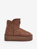 Vegánske snežnice na platforme D.Franklin DFSH371004 Dark Beige