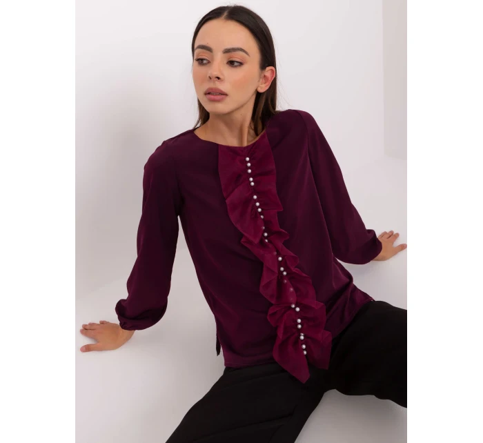 Blúzka LK BZ 506673.36 tmavo fialová
