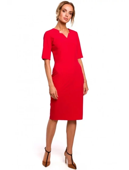 Dámske šaty M455 červené - MOE