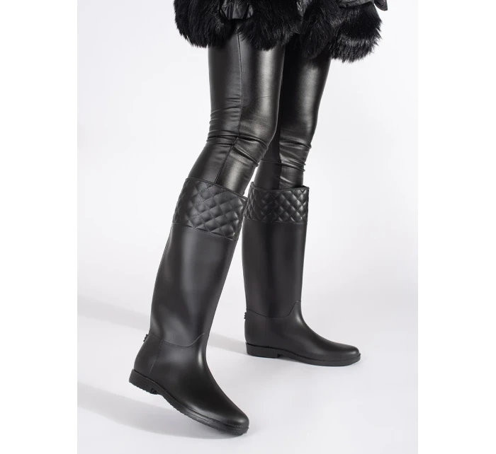 Pohodlné gumáky dámské černé Pohodlné gumáky dámské černé