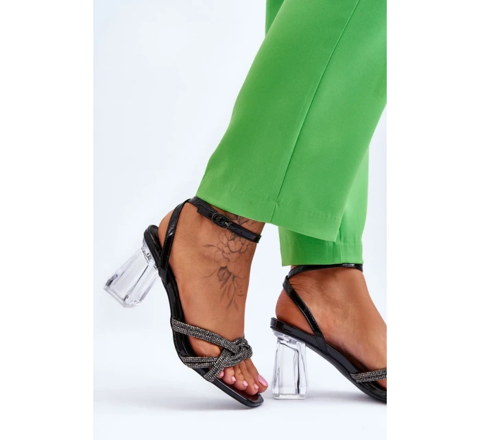 Sandále na podpätku model 177715 Step in style Sandále na podpätku model 177715 Step in style