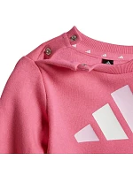 Detské tepláky Adidas Essentials ružovo-sivé JY0303