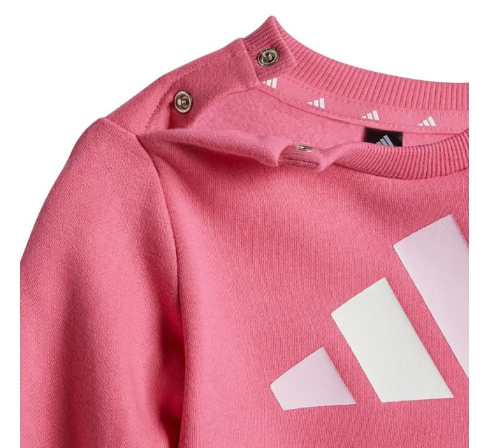Detské tepláky Adidas Essentials ružovo-sivé JY0303