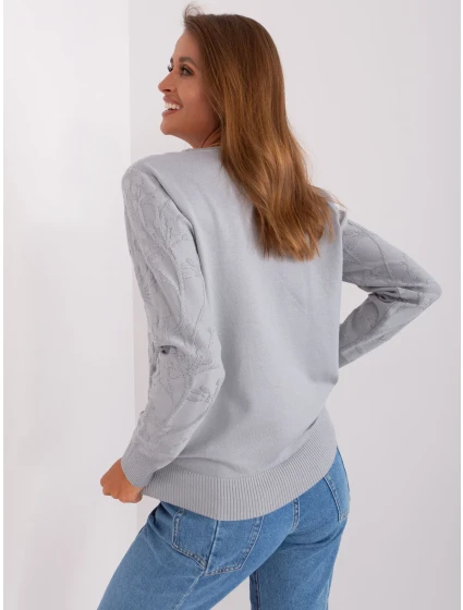 Sweter AT SW model 18895636 szary - FPrice